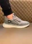 chaussure emporio armani collection sneakers importations en italie peau de vache gris